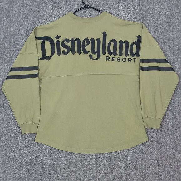 Disneyland Resort T-Shirt Mens Large Olive Green Spirit Jersey Long Sleeve - Picture 1 of 12